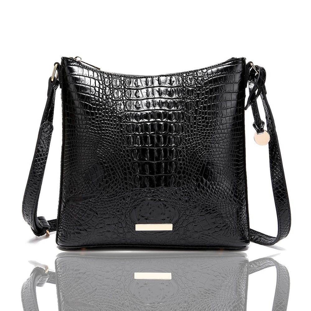 Shoulder Crocodile Flat Handbags Trendy Ladies Shoulder Bag T_T
